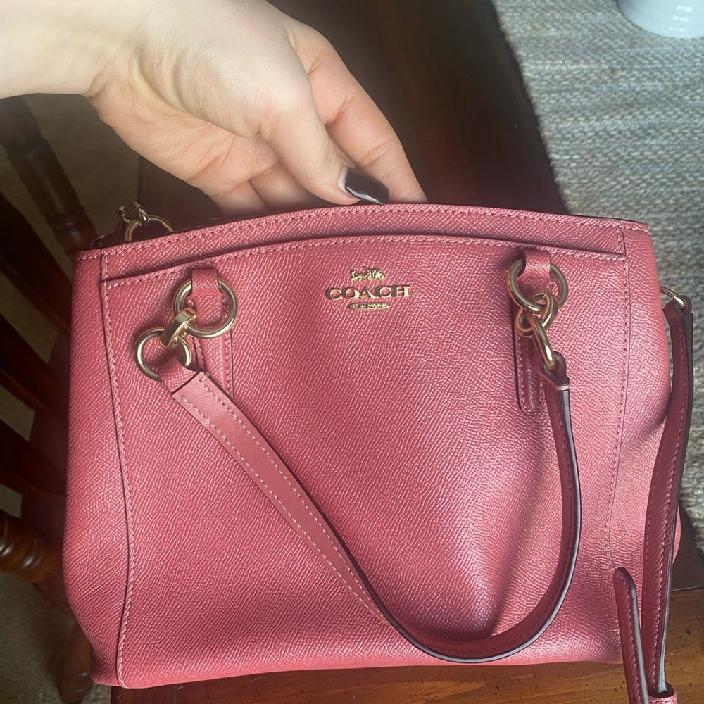 Coach Crossbody with removable strap.